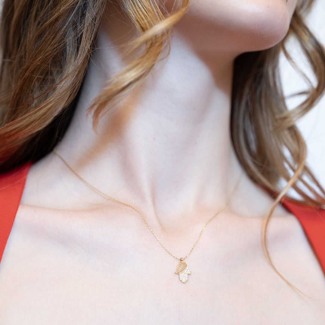 14 Ayar Altın Fatma’nın Eli Kolye