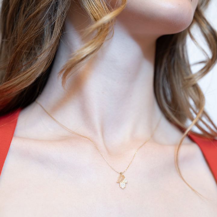 14 Ayar Altın Fatma’nın Eli Kolye