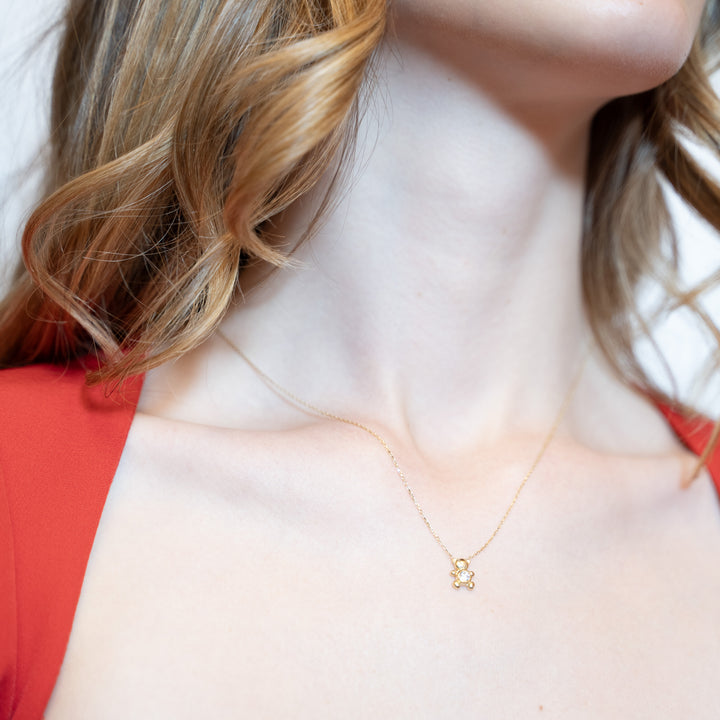 14 Ayar Altın Ayıcık Kolye