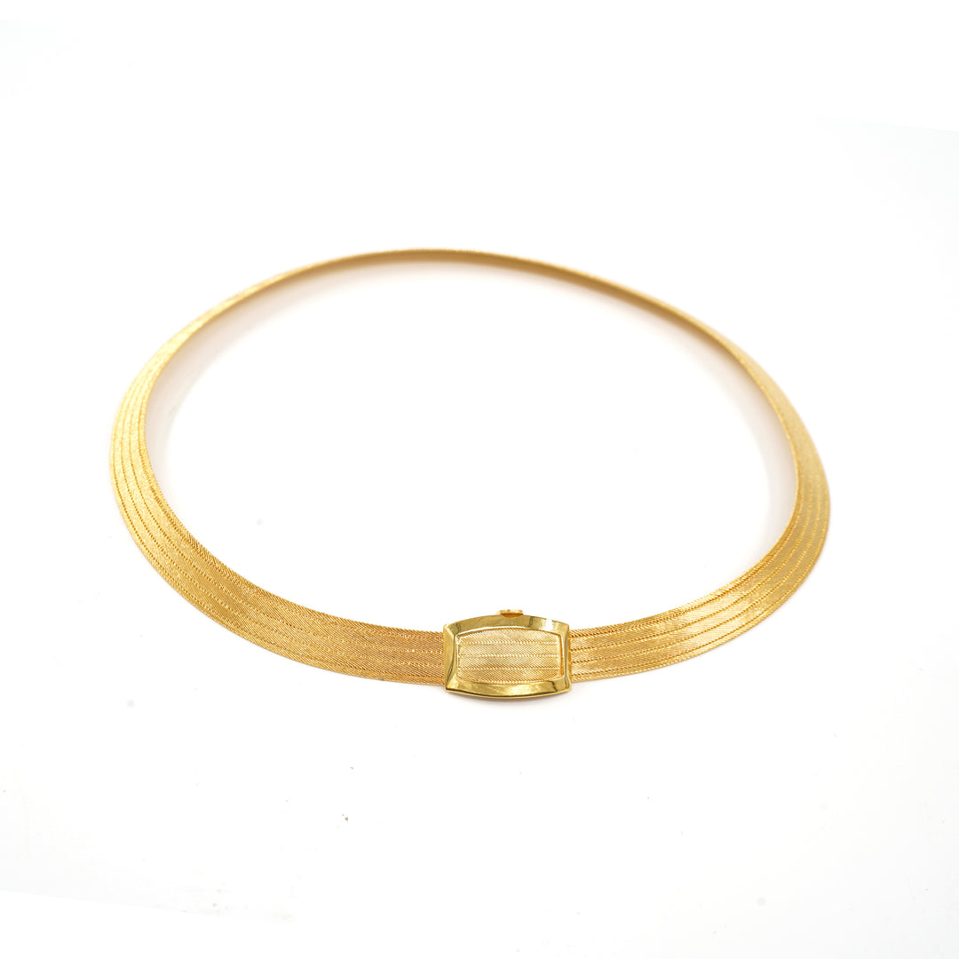 14 Ayar Altın 5 Sıra Trabzon Hasır Kolye