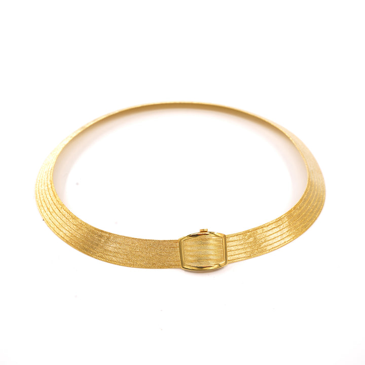 14 Ayar Altın 5 Sıra Trabzon Hasır Kolye