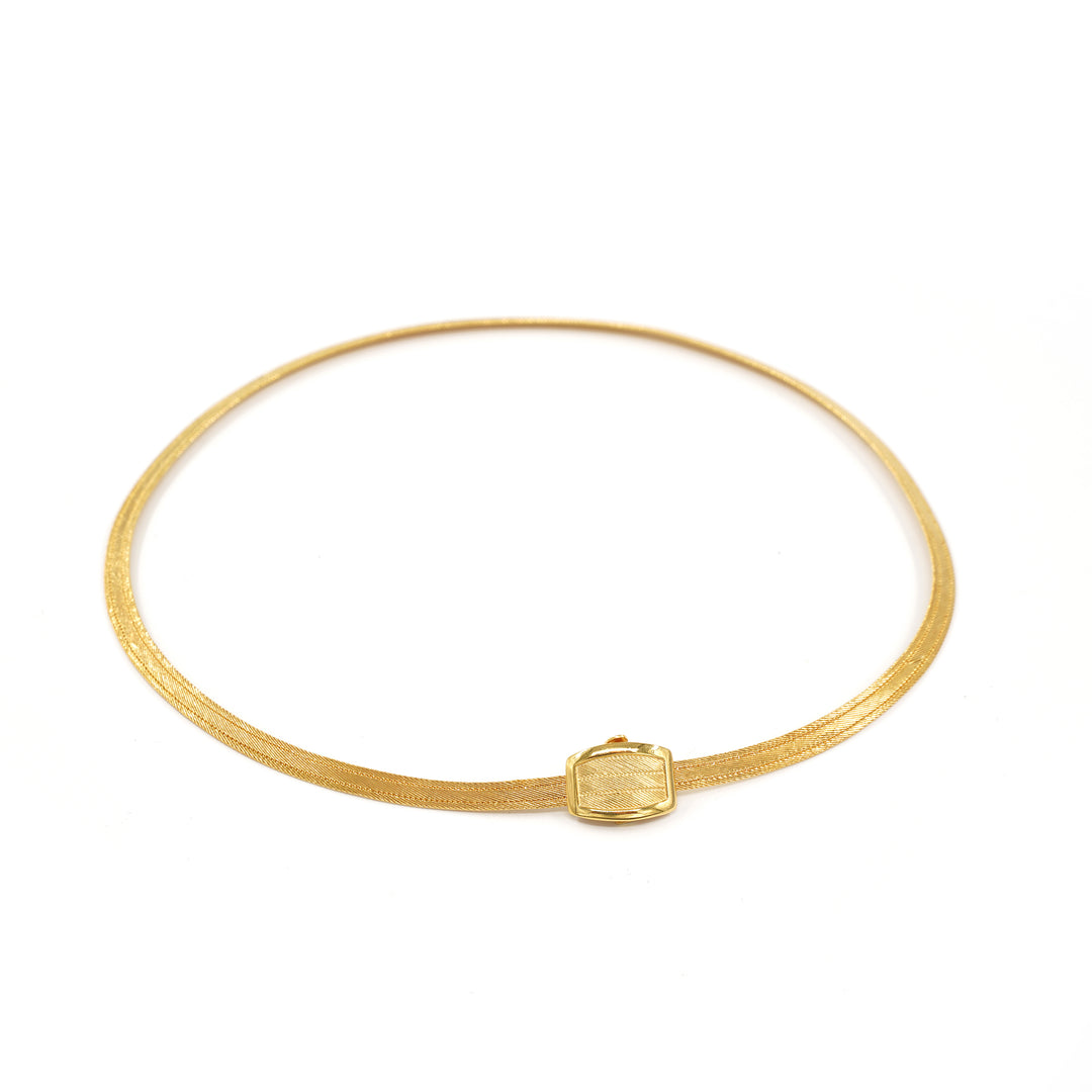 22 Ayar Altın 3 Sıra Trabzon Hasır Kolye