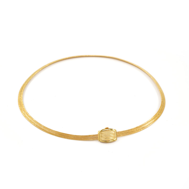 22 Ayar Altın 3 Sıra Trabzon Hasır Kolye