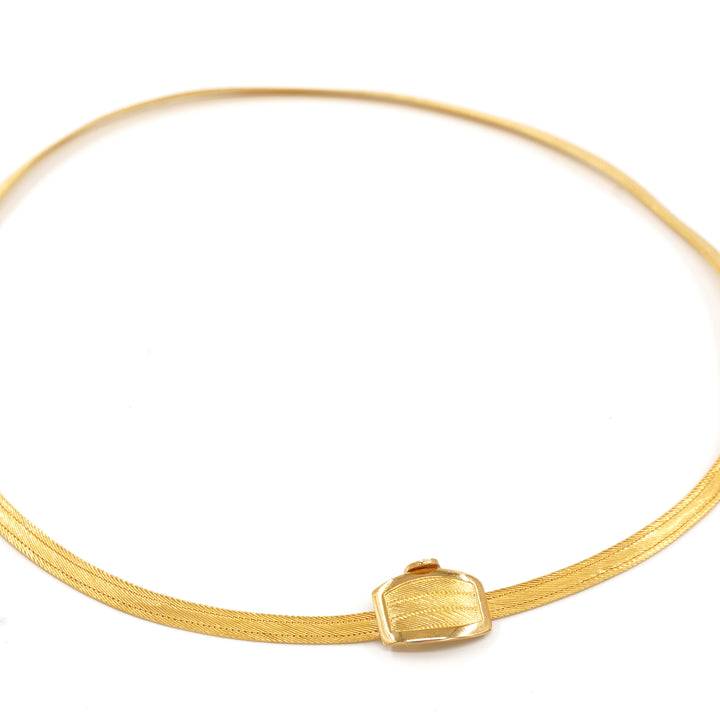 14 Ayar Altın 3 Sıra Trabzon Hasır Kolye