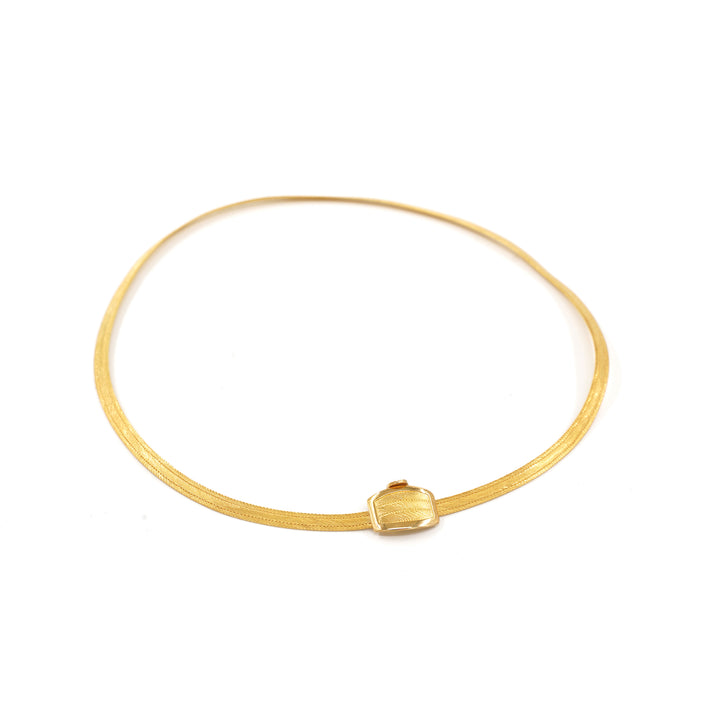 14 Ayar Altın 3 Sıra Trabzon Hasır Kolye