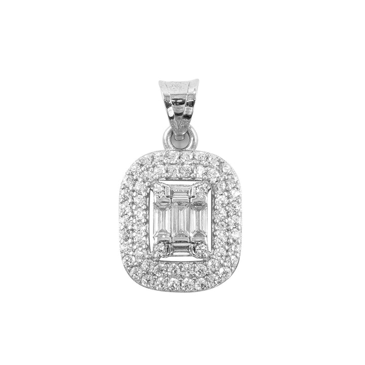 14 Ayar Altın Baget Taşlı Kolye Ucu