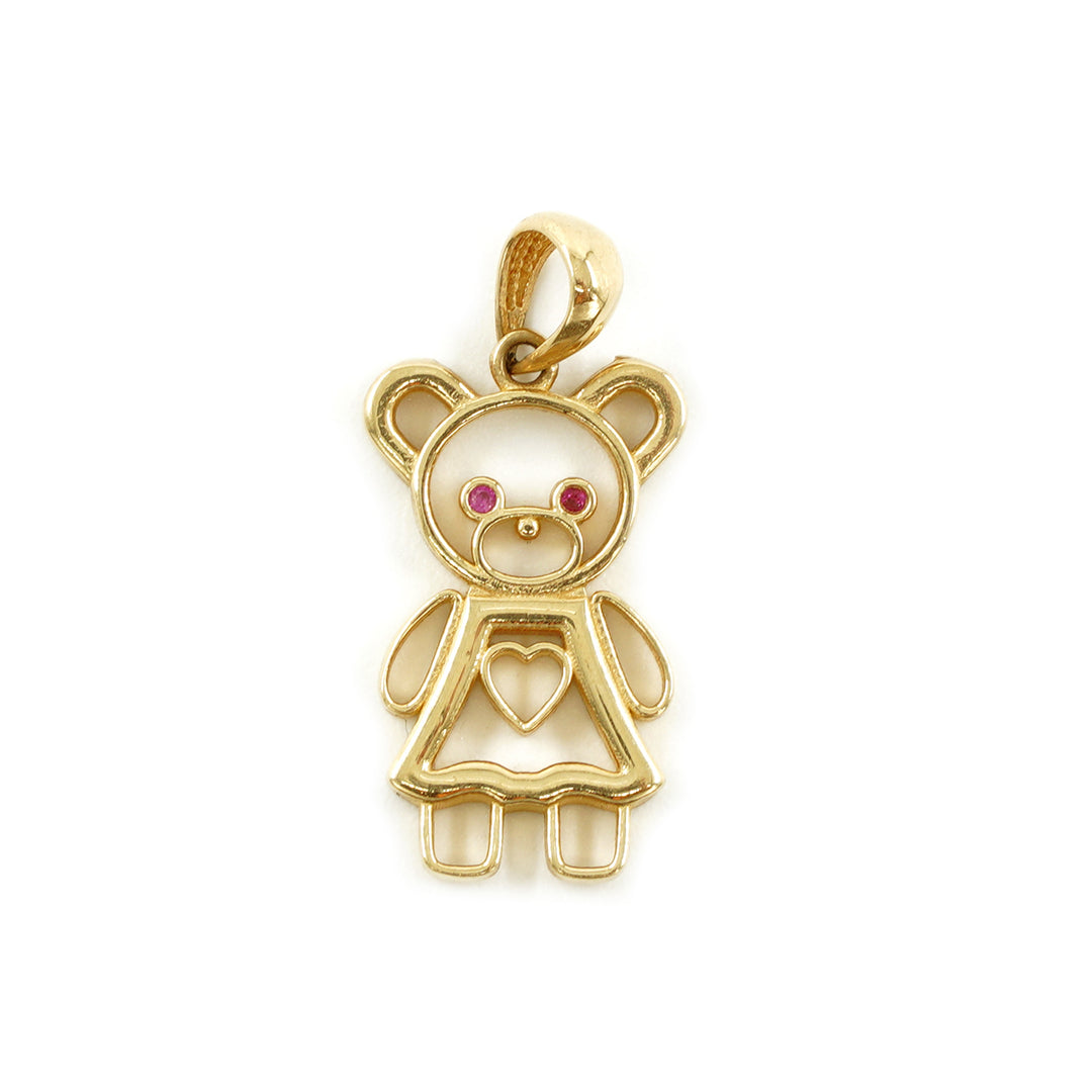 14 Ayar Altın Ayıcık Kolye Ucu