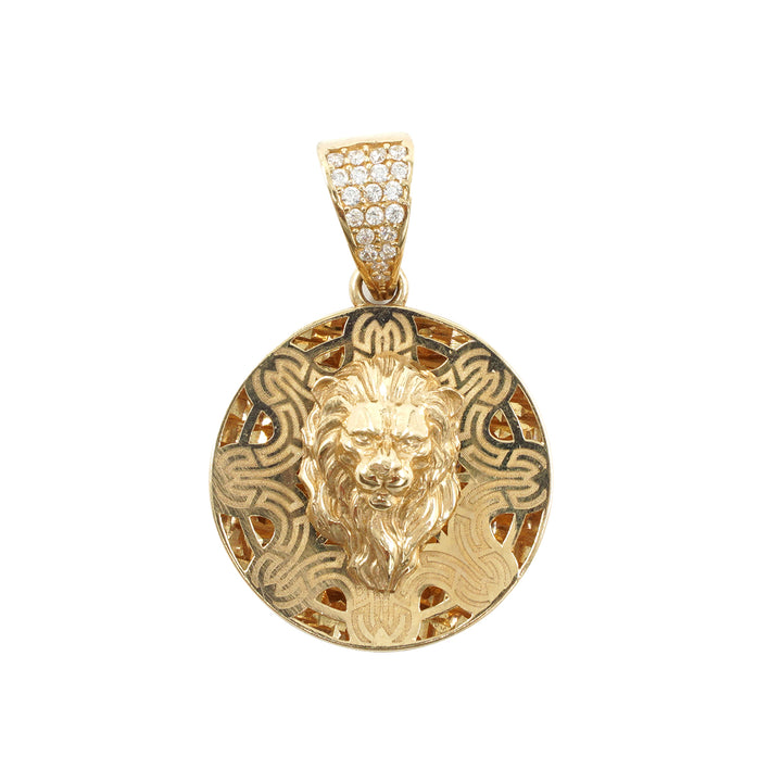 14 Ayar Altın Aslan Figürlü Kolye Ucu