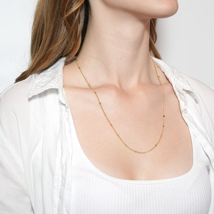 14 Ayar Altın Zarif Zincir