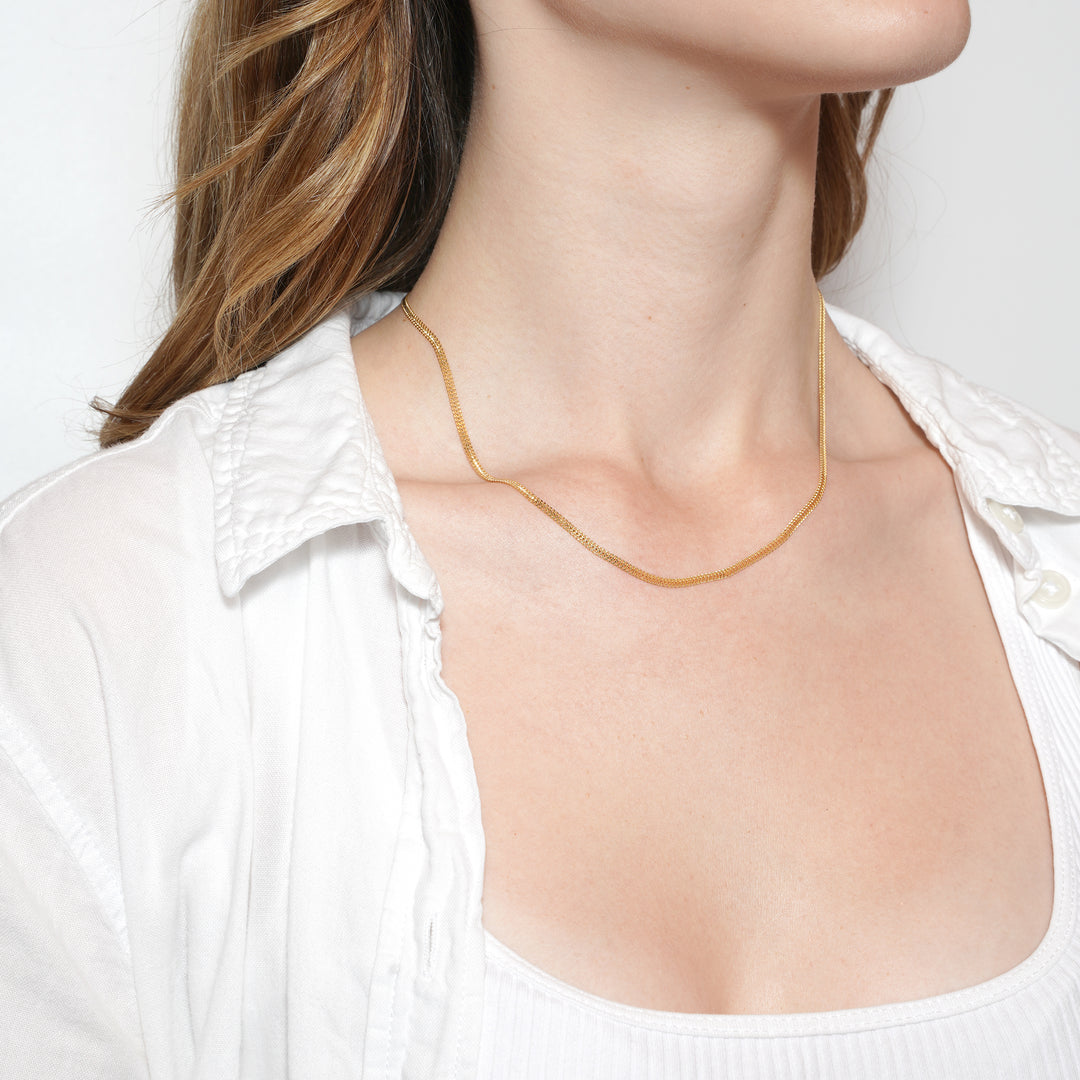 14 Ayar Balik Sirti Altın Zincir