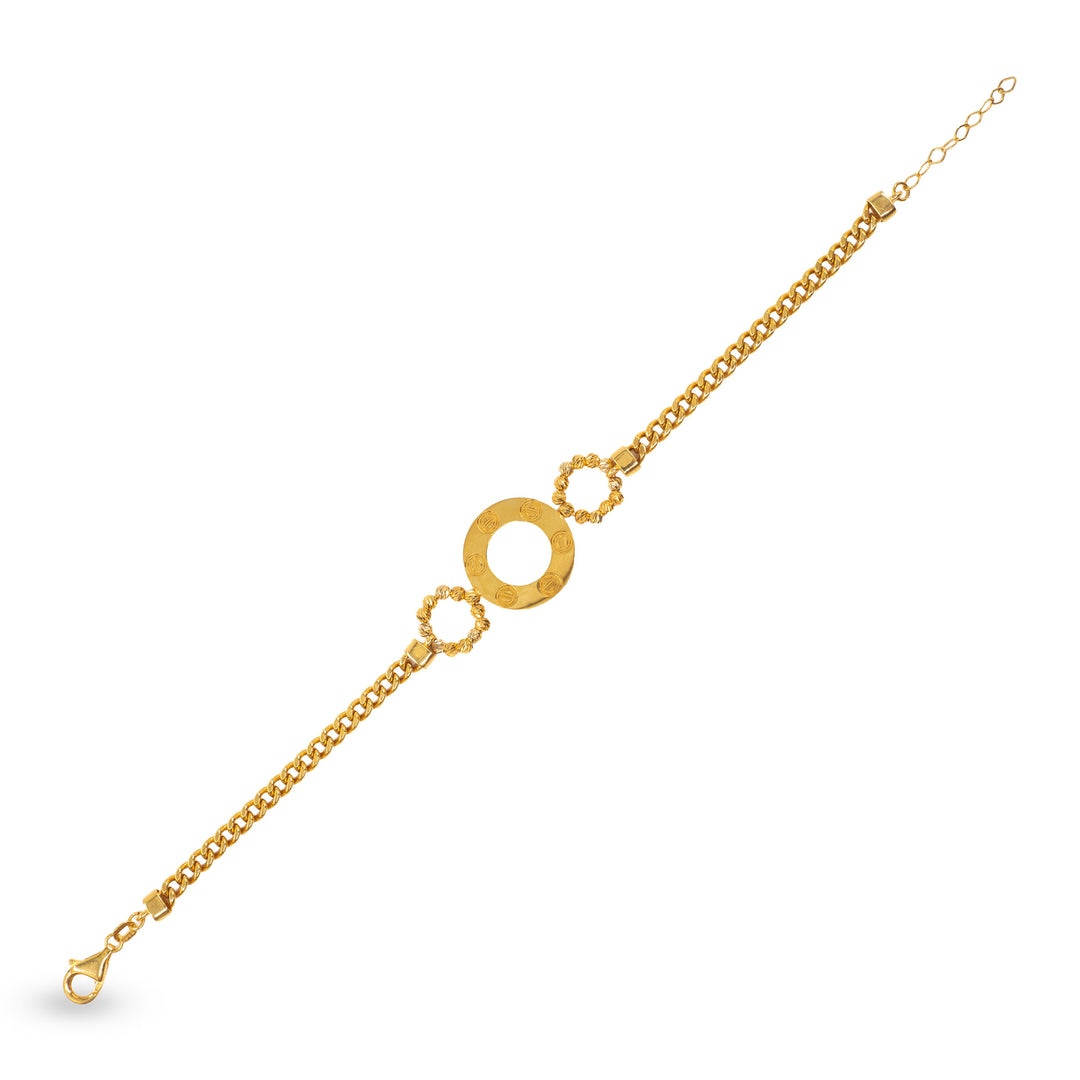 14 Ayar Altın Halkalı Bileklik