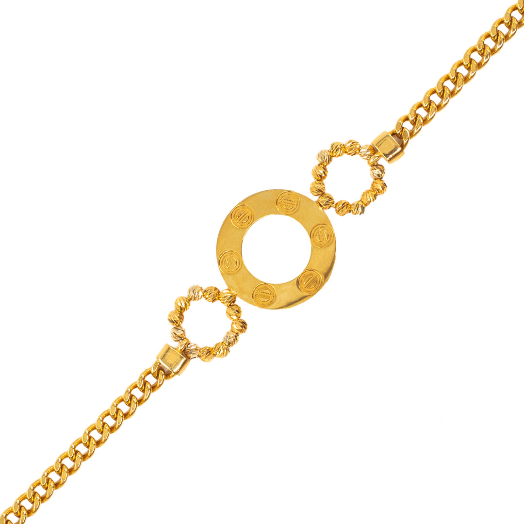 14 Ayar Altın Halkalı Bileklik