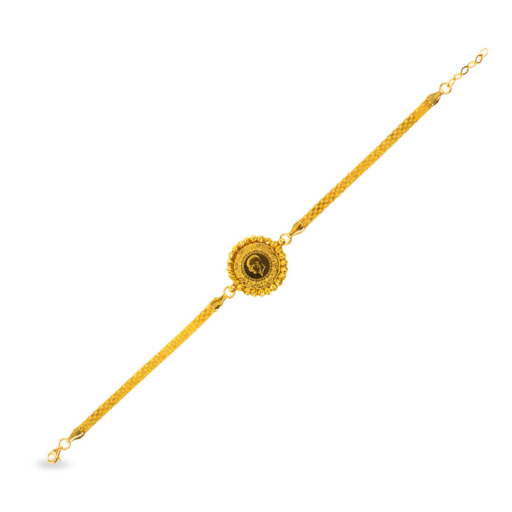 14 Ayar Altın Çeyrek Altınlı Zarif Bileklik