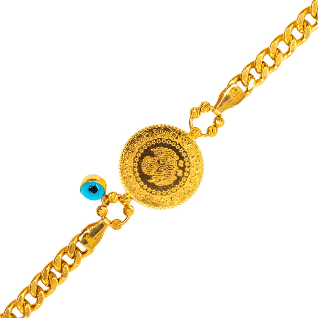 14 Ayar ve 22 Ayar Çeyrek Altınlı Bileklik