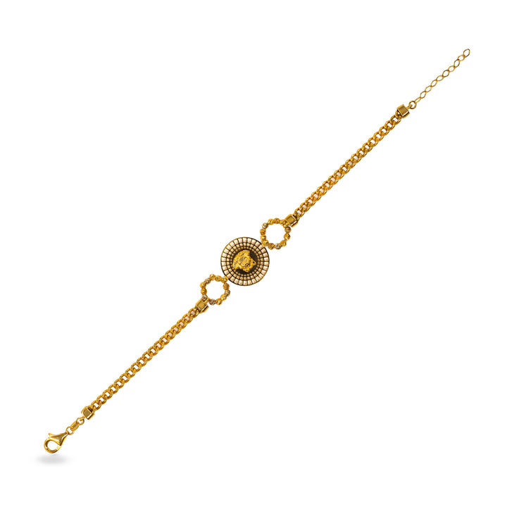 14 Ayar Altın Medusa Figürlü Bileklik