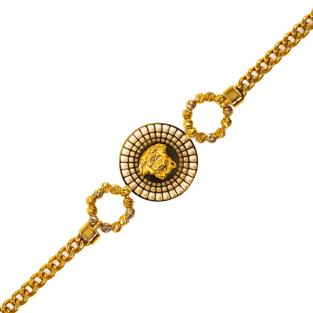 14 Ayar Altın Medusa Figürlü Bileklik