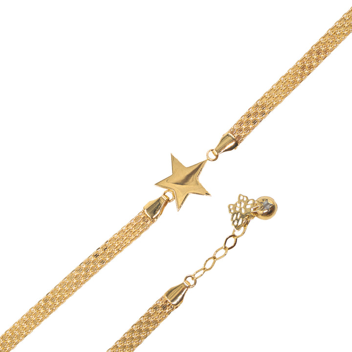 14 Ayar Altın Yıldız Figürlü Bileklik
