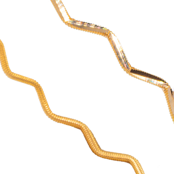 22 Ayar 10 Gram Zigzaglı Ajda Model Bilezik