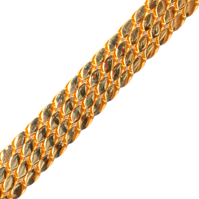 14 Ayar 12 Gram Pullu Sıralı Model Altın Bileklik