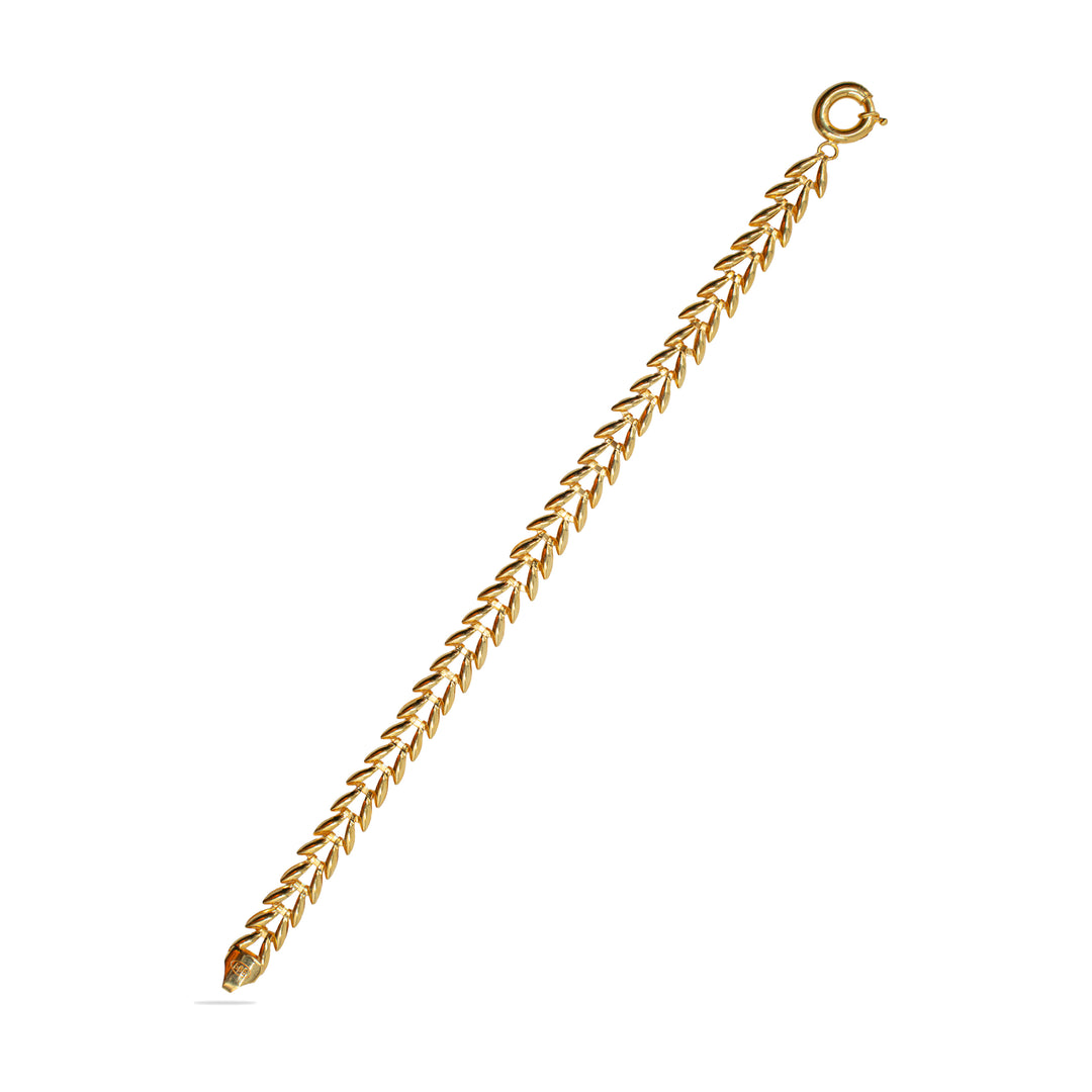 14 Ayar 6.44  Gram Başak Model Altın Bileklik
