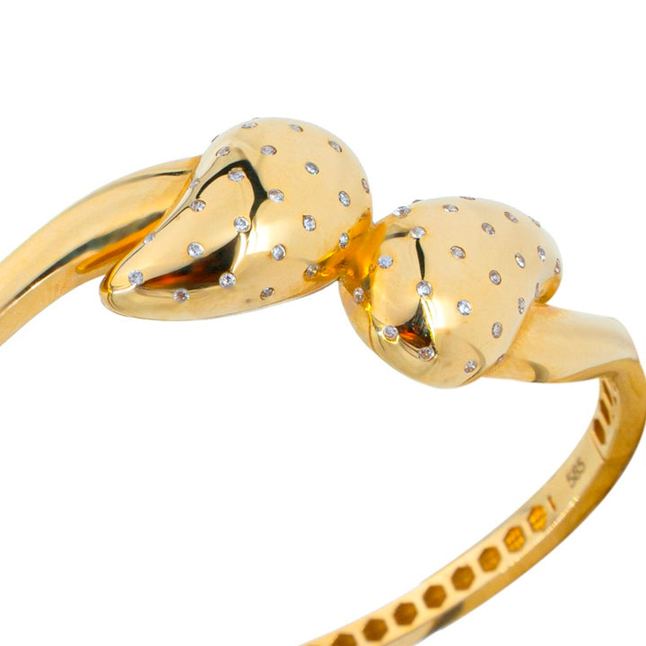 14 Ayar Altın Damla Figürlü Kelepçe