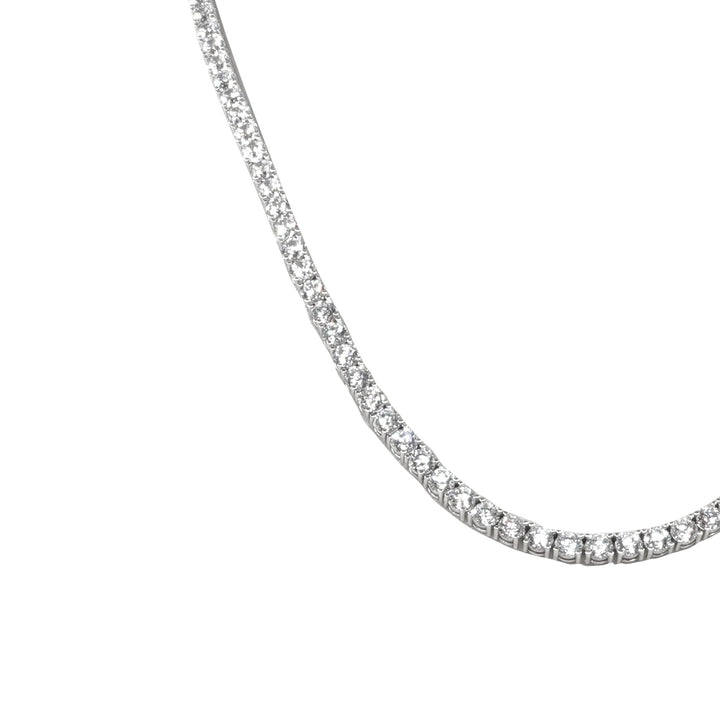 14 Ayar Altın Pırlanta Montürlü Su Yolu Kolye