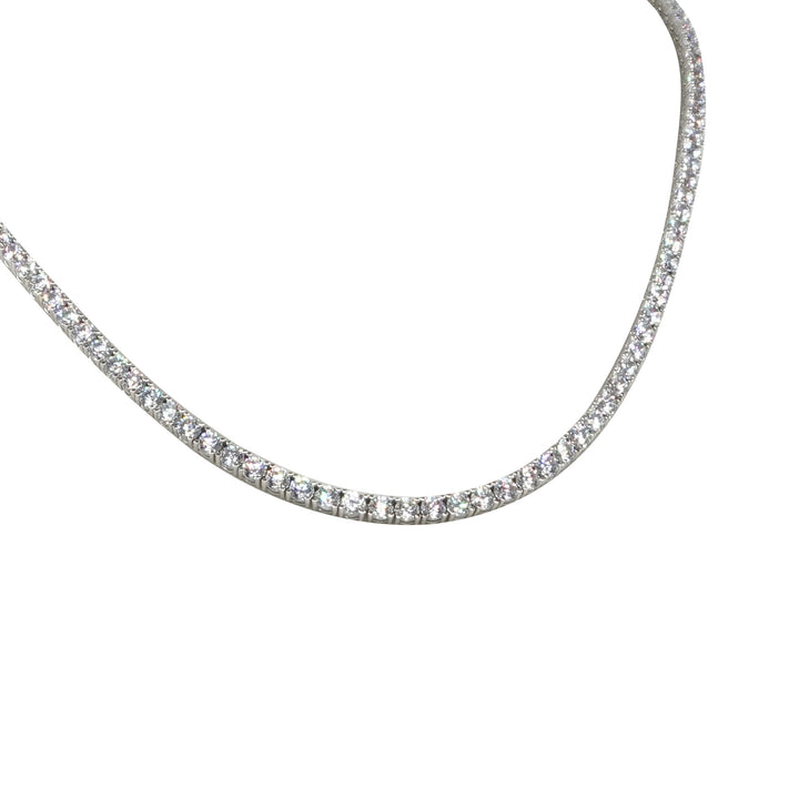 14 Ayar Altın Pırlanta Montürlü Su Yolu Kolye