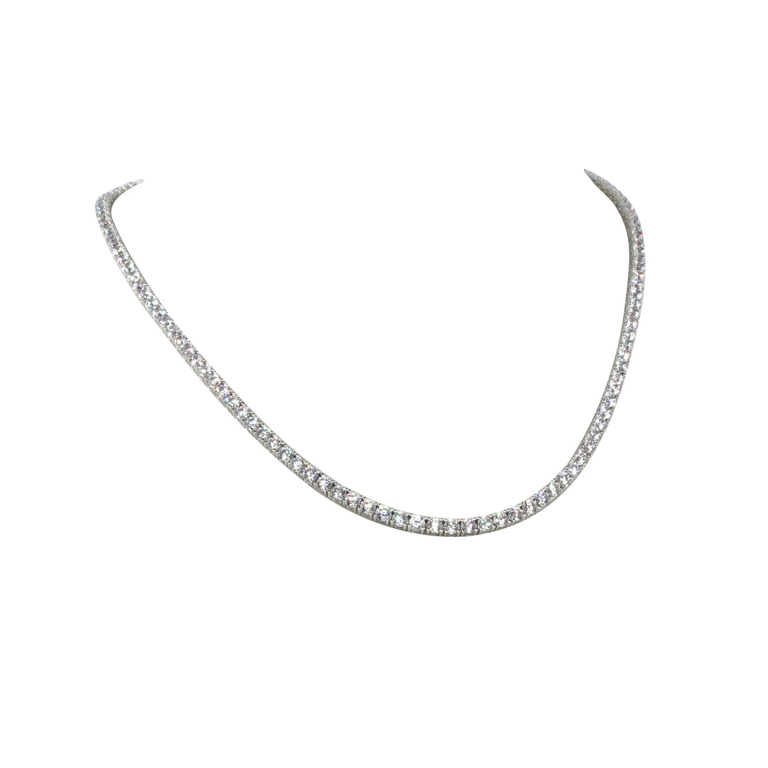 14 Ayar Altın Pırlanta Montürlü Su Yolu Kolye