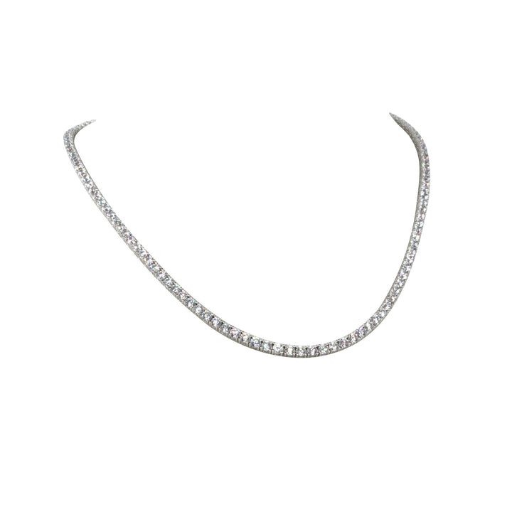 14 Ayar Altın Pırlanta Montürlü Su Yolu Kolye