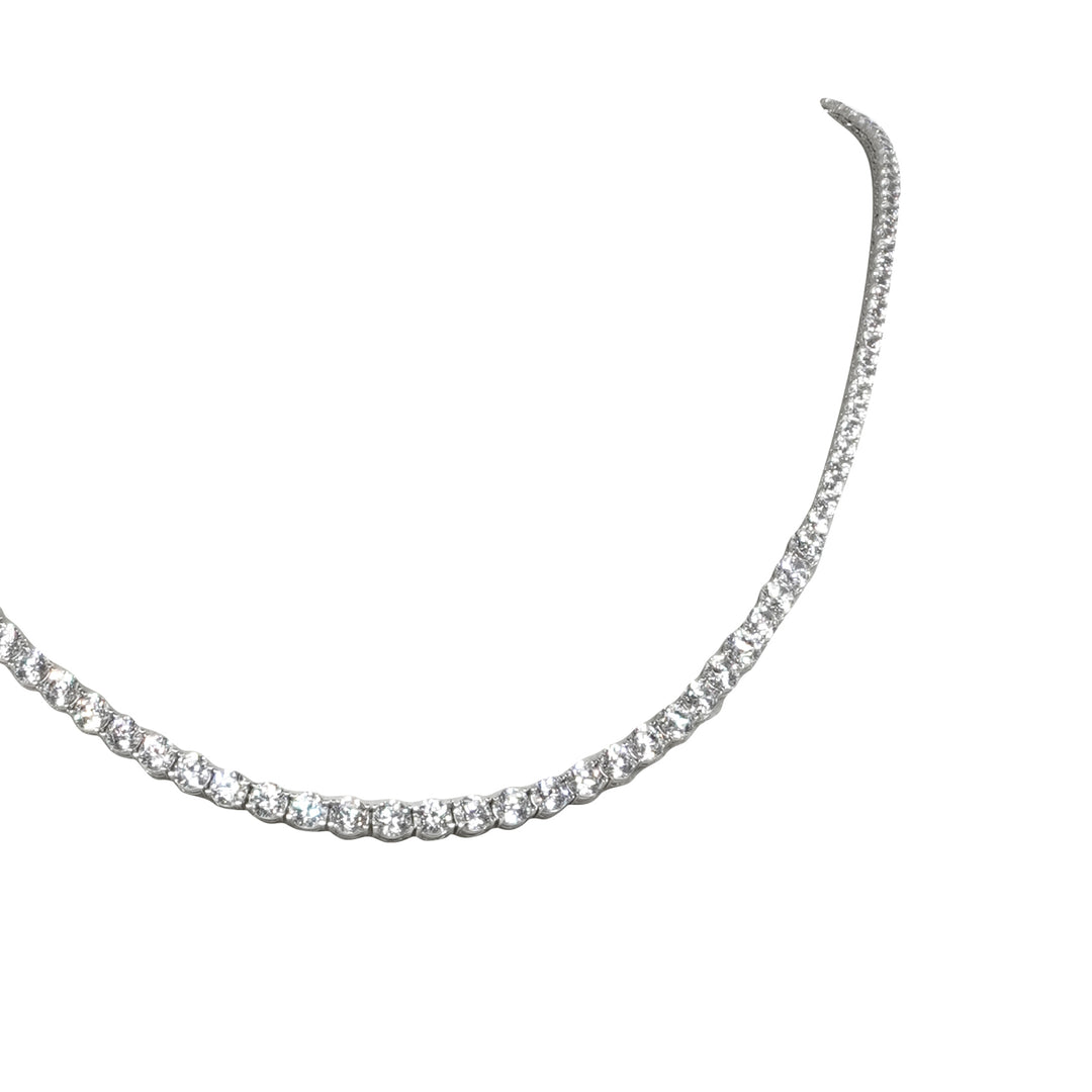 14 Ayar Altın Pırlanta Montürlü Su Yolu Kolye