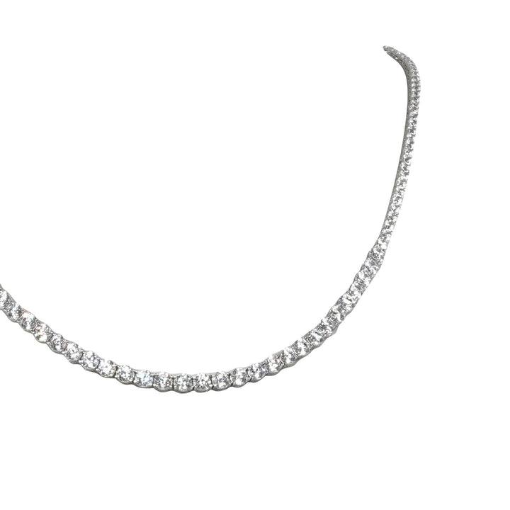 14 Ayar Altın Pırlanta Montürlü Su Yolu Kolye