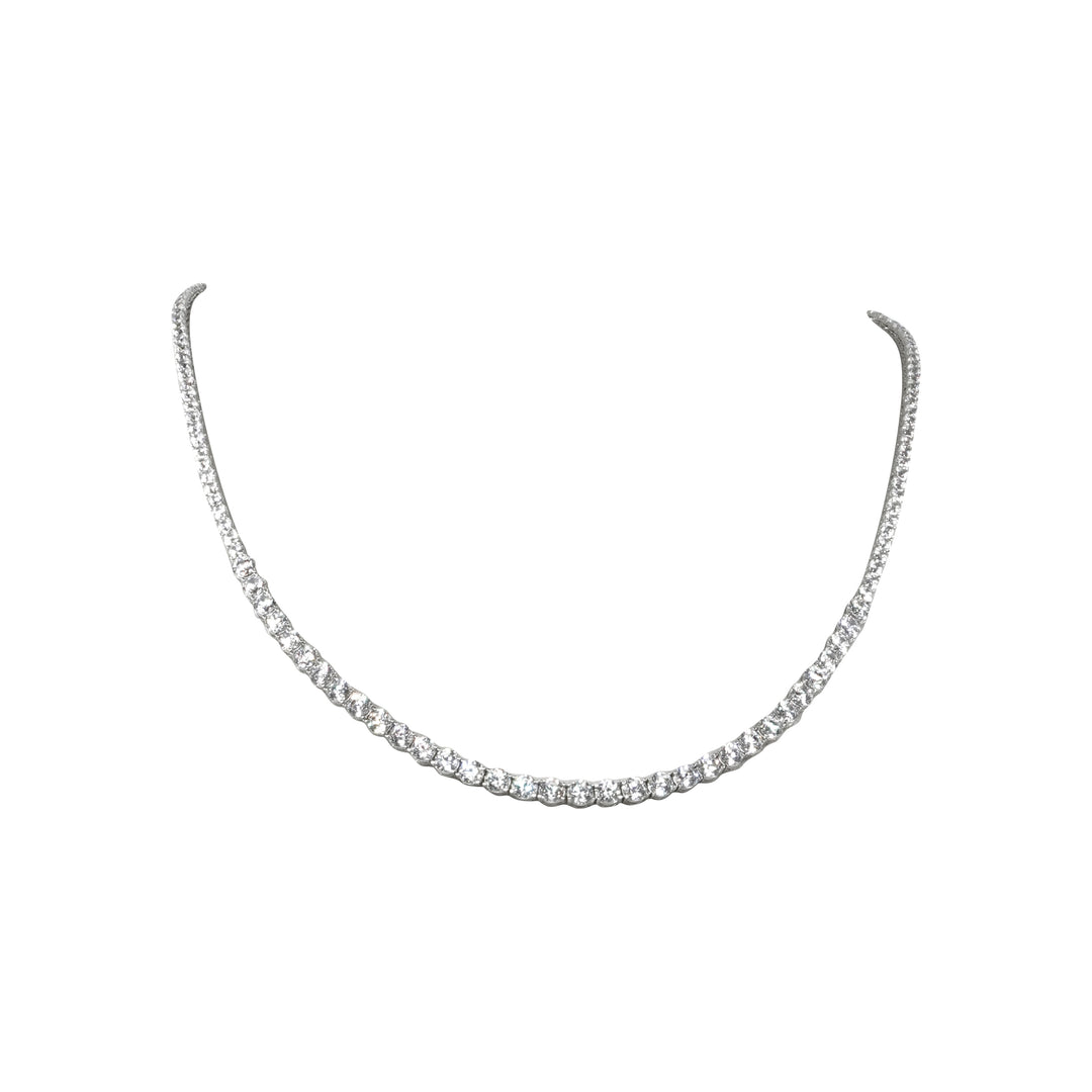 14 Ayar Altın Pırlanta Montürlü Su Yolu Kolye