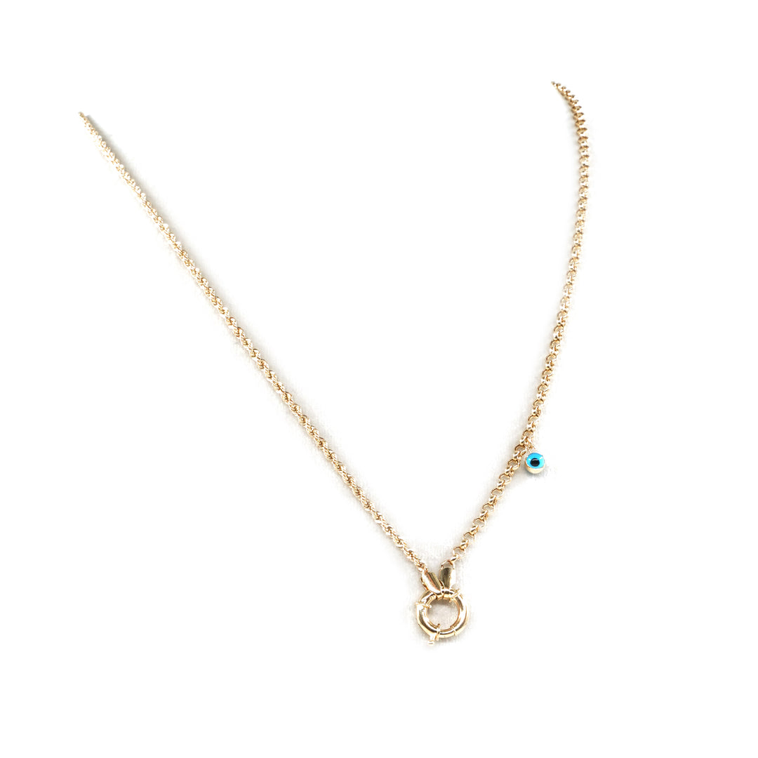 14 Ayar Altın Nazar Boncuklu Zincir