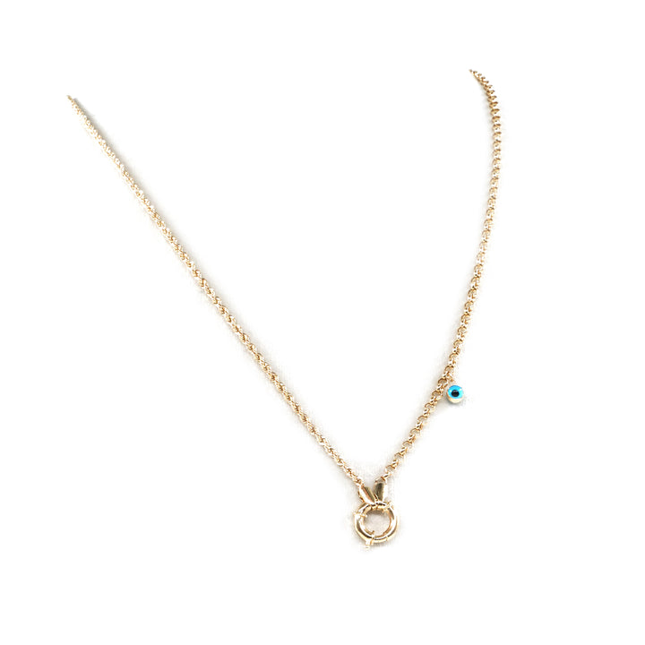 14 Ayar Altın Nazar Boncuklu Zincir