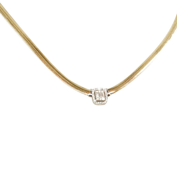 14 Ayar Altın Balık Sırtı Baget Kolye