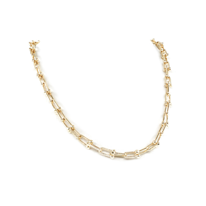 14 Ayar Altın Toplu Halka Zincir Kolye