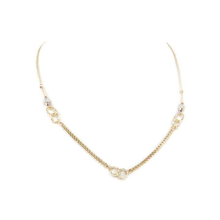 14 Ayar Altın Halkalı Dorikalı Zincir