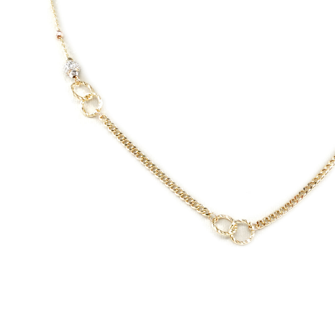 14 Ayar Altın Halkalı Dorikalı Zincir