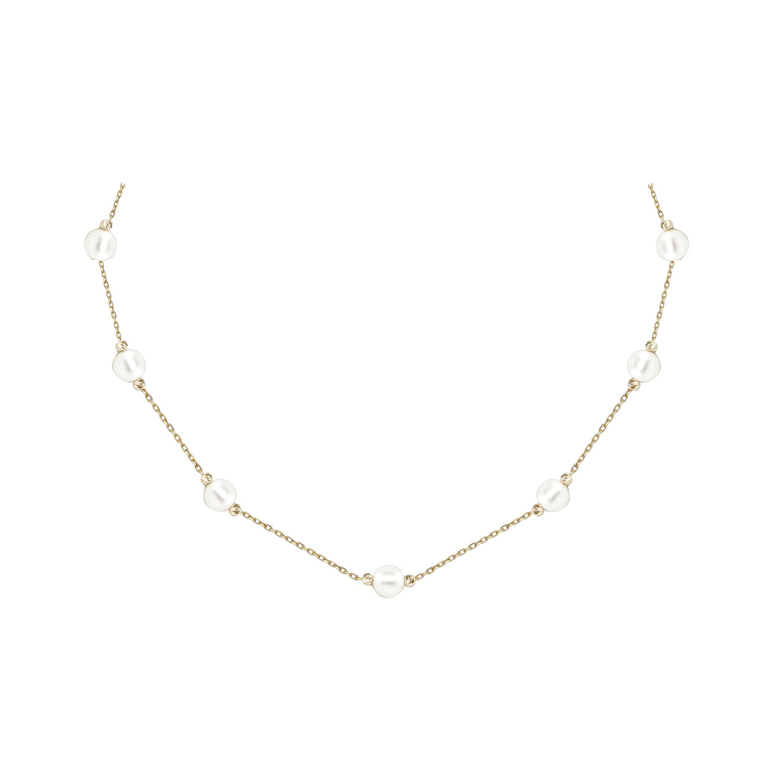 14 Ayar Altın İnci Zincir