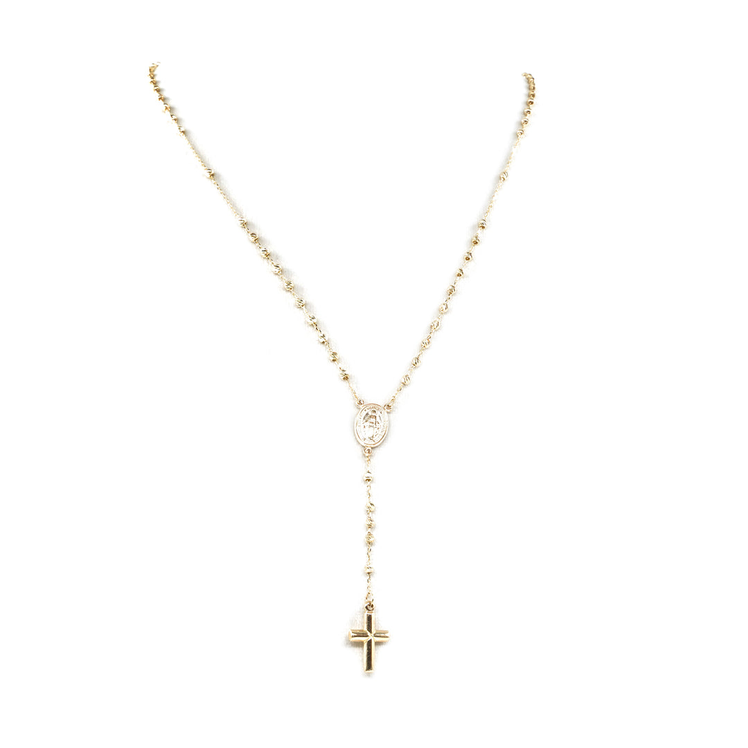 14 Ayar Altın Dorikalı Haç Zincir