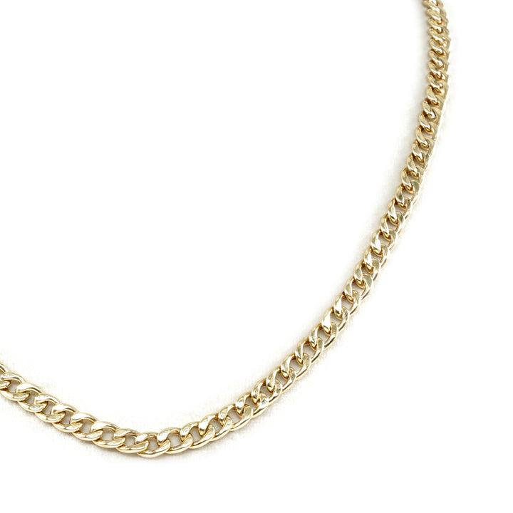 14 Ayar Altın Küba Zincir