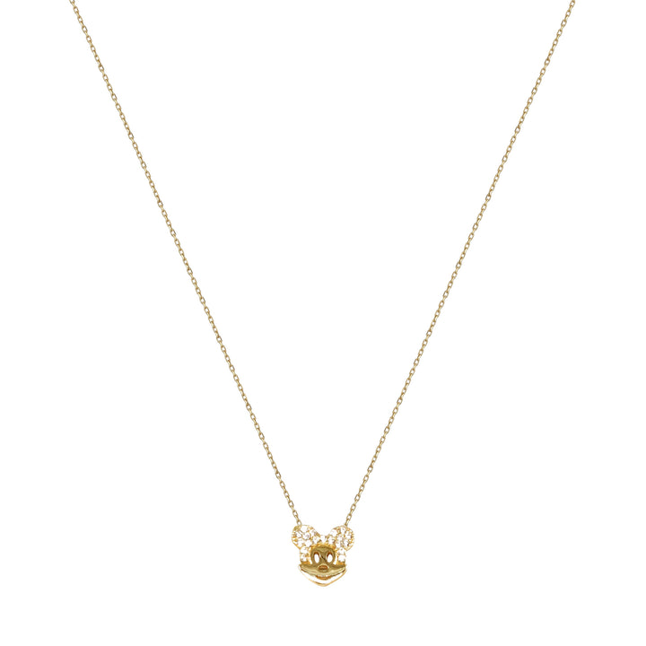 14 Ayar Altın Mickey Mouse Kolye