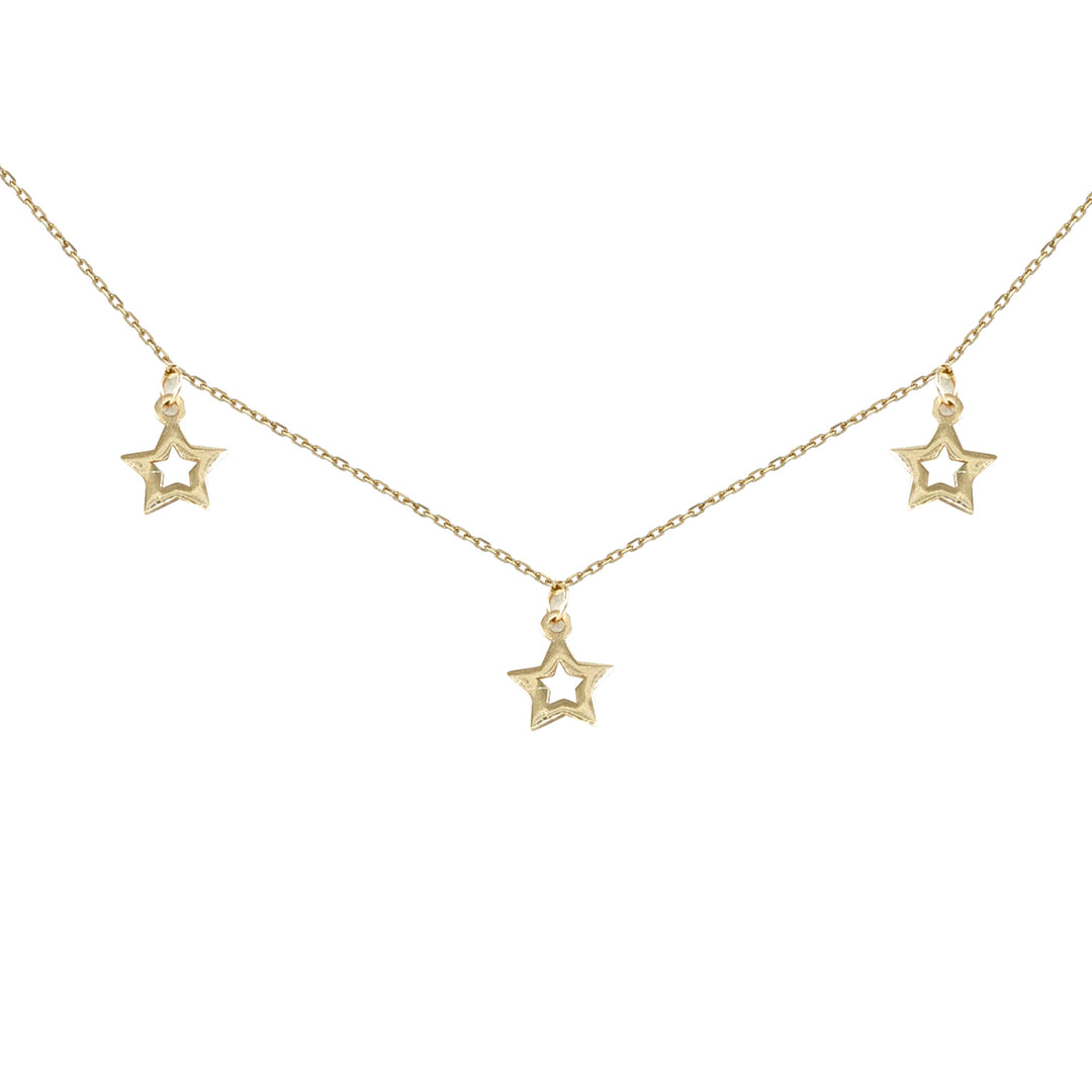 14 Ayar Altın Beş Yıldızlı Kolye