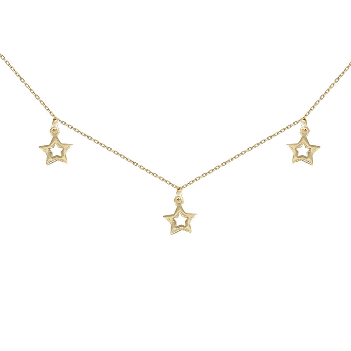 14 Ayar Altın Beş Yıldızlı Kolye