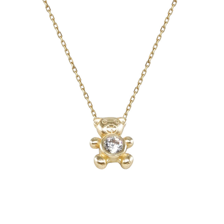 14 Ayar Altın Ayıcık Kolye