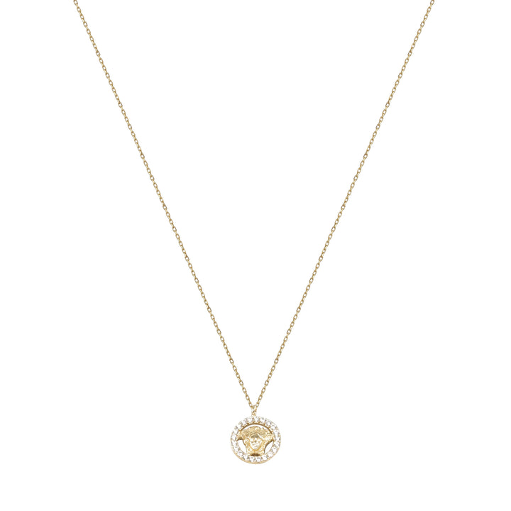 14 Ayar Altın Yuvarlak Taşlı Kolye