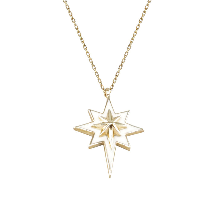 14 Ayar Altın Yıldız Motifli Kolye