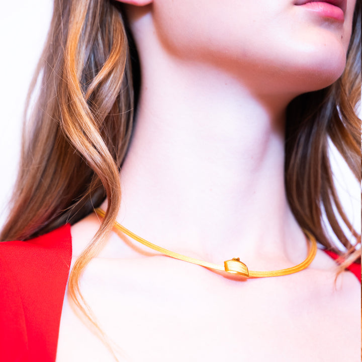 14 Ayar Altın 3 Sıra Trabzon Hasır Kolye