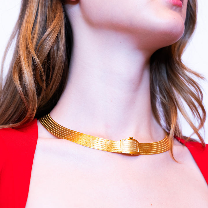 22 Ayar Altın 7 Sıra Trabzon Hasır Kolye