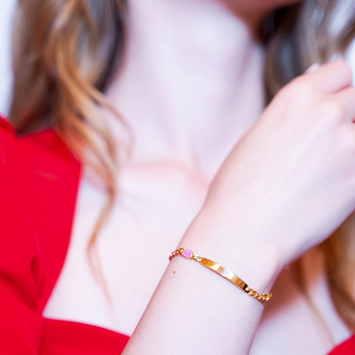 14 Ayar Altın Çocuk İsimlik Bileklik